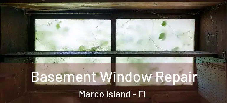 Basement Window Repair Marco Island - FL