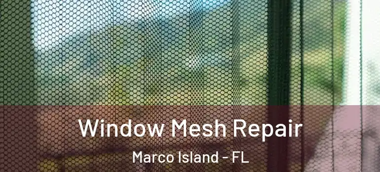 Window Mesh Repair Marco Island - FL